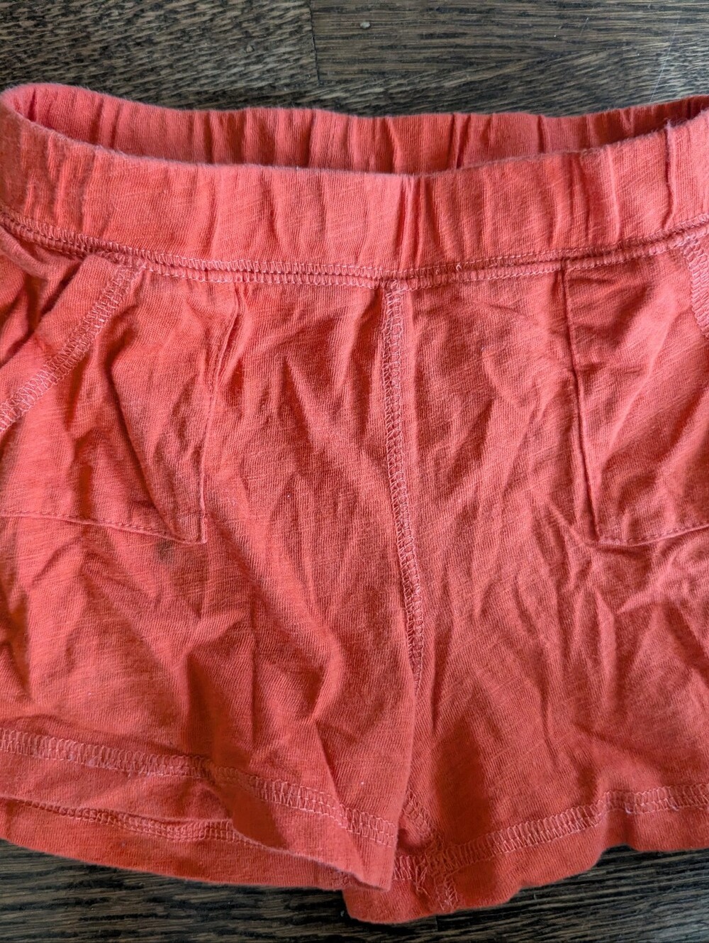 Primary Baby Play Short Tangerine Orange, 18-24 Months